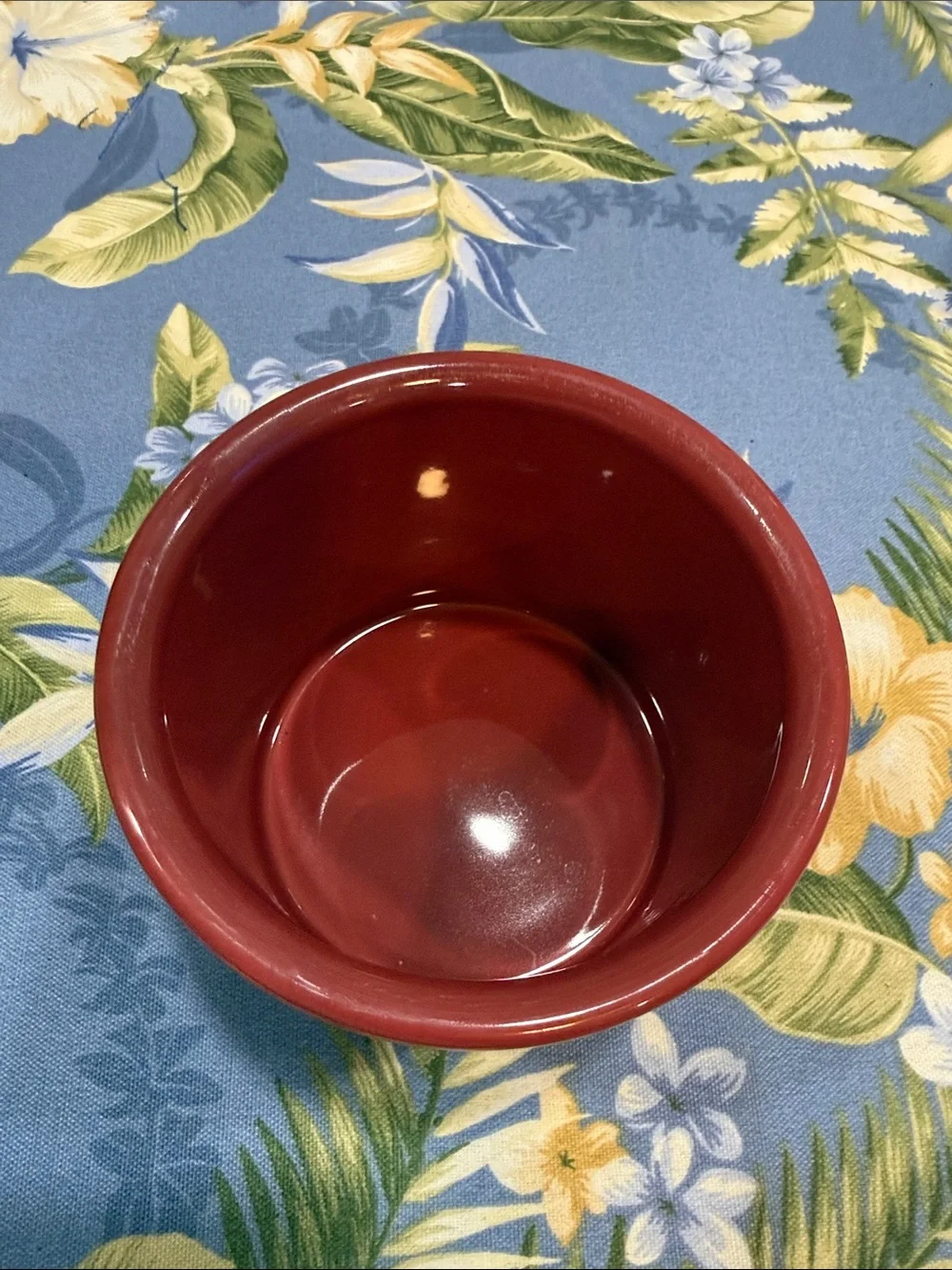 Longaberger Red Ceramic Lidded Pantry Jar